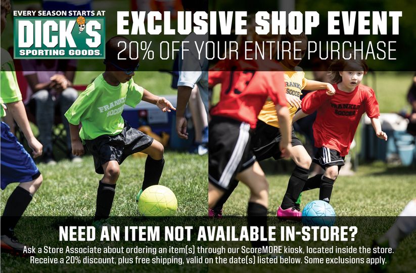 Dick's Shop Days May 20-23